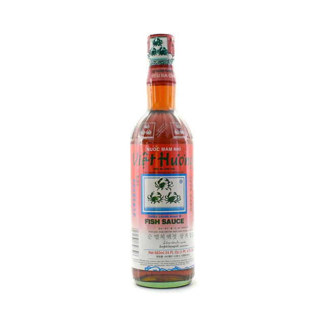 Gray THREE CRAB BRAND Fish Sauce Nuoc Mam Nhi Viet Huong 682ml
