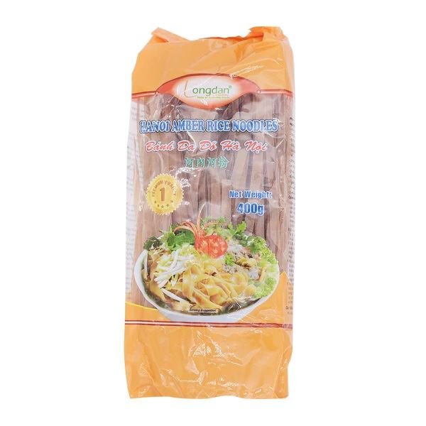 Tan LONGDAN Ha Noi Amber Rice Noodles Banh Da Do Hanoi 400g