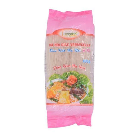 Light Pink LONGDAN Hanoi Rice Vermicelli Bun Kho Ha Noi 0.8mm