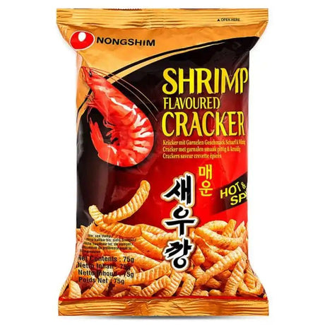 Goldenrod NONGSHIM Shrimp Flavoured Cracker Hot & Spicy 75g