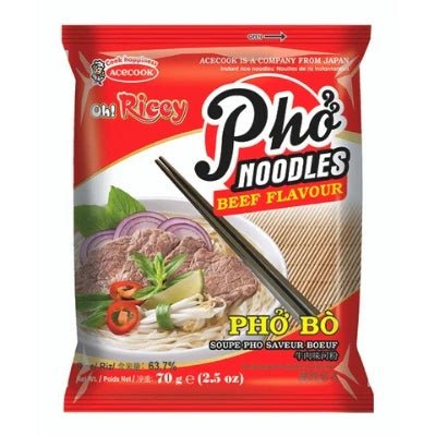 Sienna ACECOOK OH! RICEY Instant Rice Noodles Beef Flavour 70g