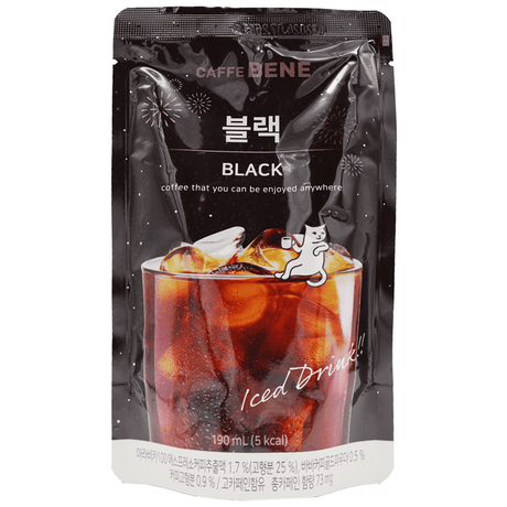 Dark Slate Gray CAFFE BENE Black Coffee Pouch Drinnk