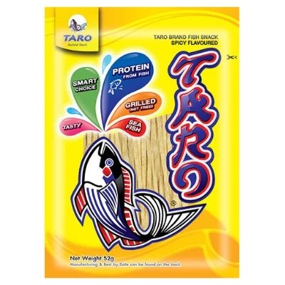 Dark Slate Gray TARO BRAND Fish Snack Spicy Flavour 52g