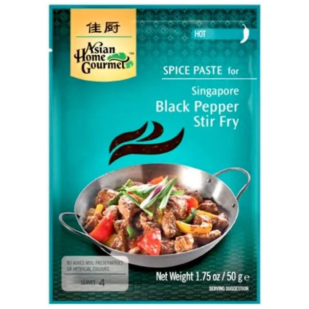 Tan ASAIN HOME GOURMET Spice Paste For Singapore Black Pepper Stir Fry 50g