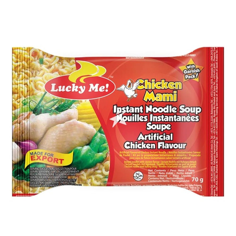 Chocolate LUCKY ME Instant Noodle - Chicken Flavour 55g