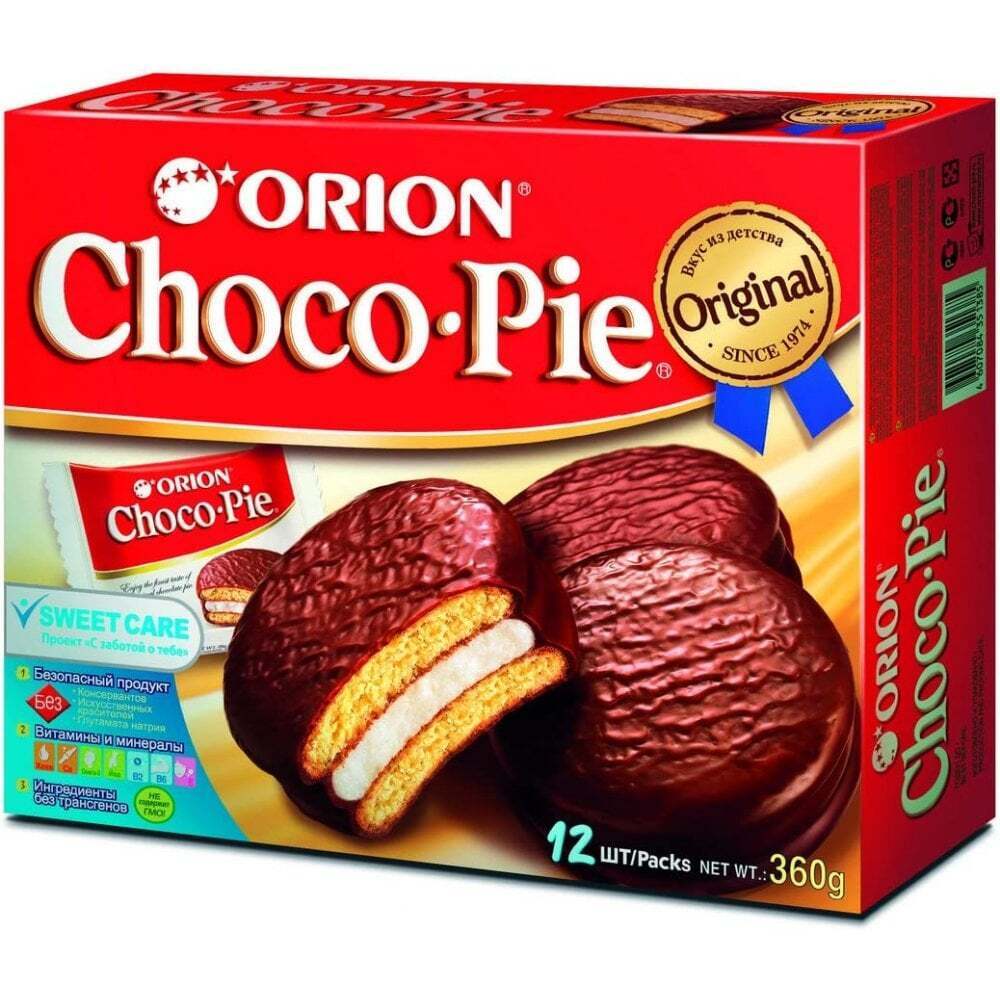 Dark Slate Gray ORION Choco-Pie Original 12x30g