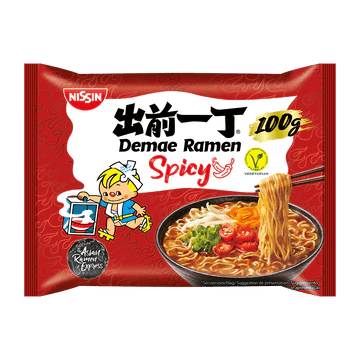 Firebrick NISSIN Demae Ramen - Spicy Flavour 100g