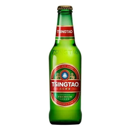 Dark Olive Green TSINGTAO Beer 330ml 4.7% Alc