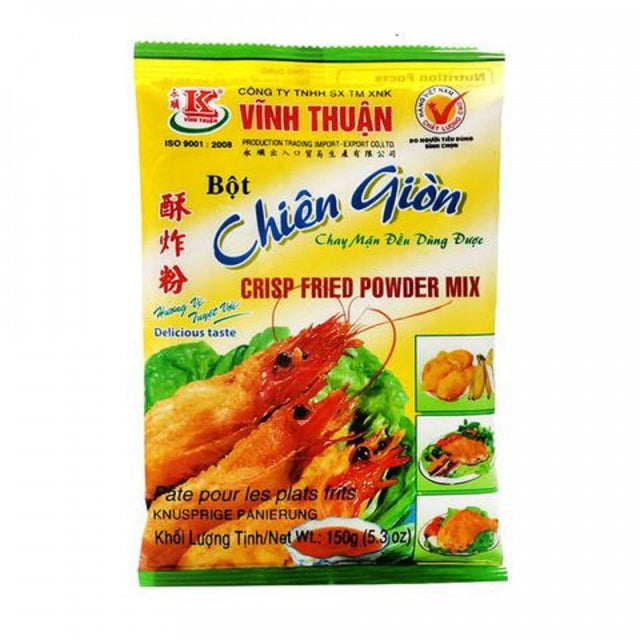 Dark Olive Green VINH THUAN Crisp Fried Powder Mix Bot Chien Gion 150g